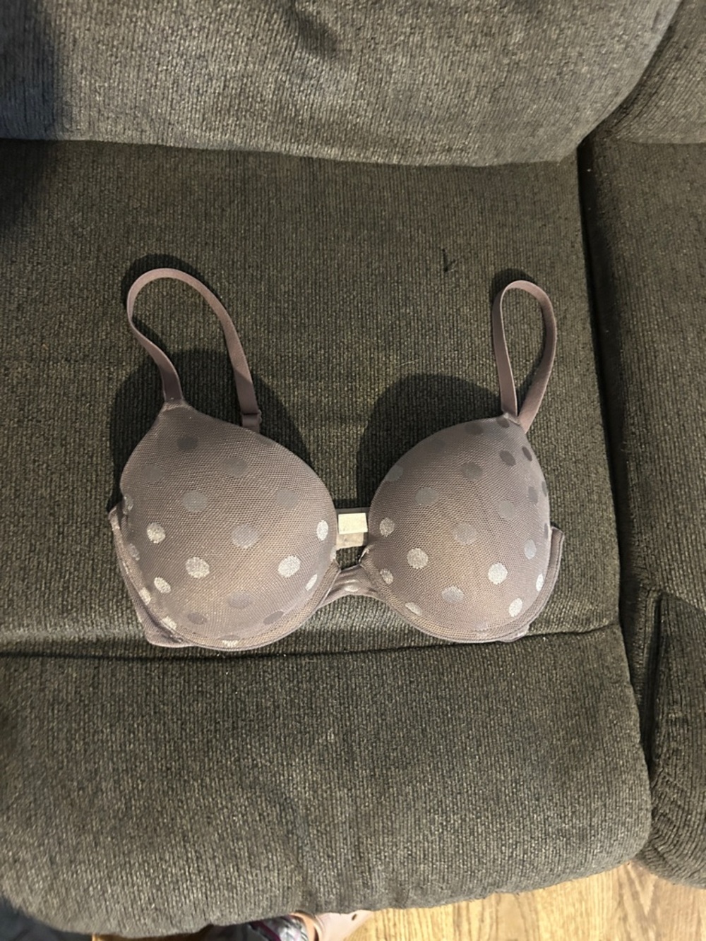 32DD PINK Polka Dot Push Up Bra